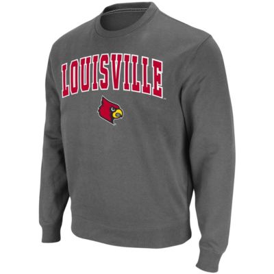NCAA Louisville Cardinals Arch & Logo Tackle Twill Pullover Sweatshirt