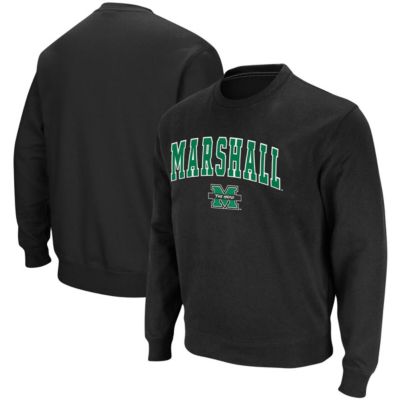 NCAA Marshall Thundering Herd Arch & Logo Tackle Twill Pullover Sweatshirt