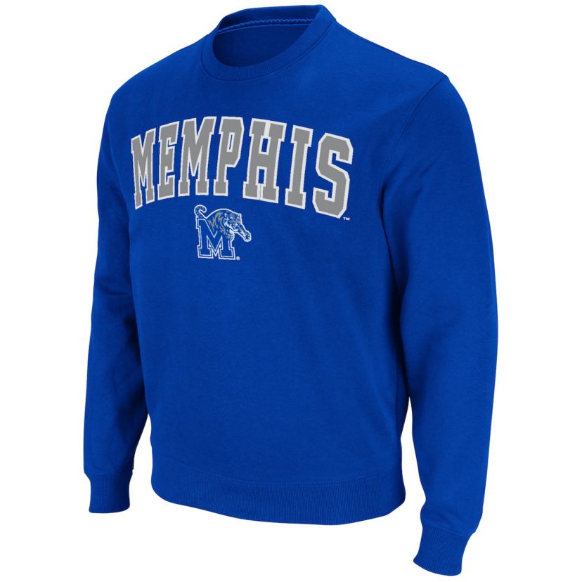 NCAA Memphis Tigers Arch & Logo Tackle Twill Pullover Sweatshirt