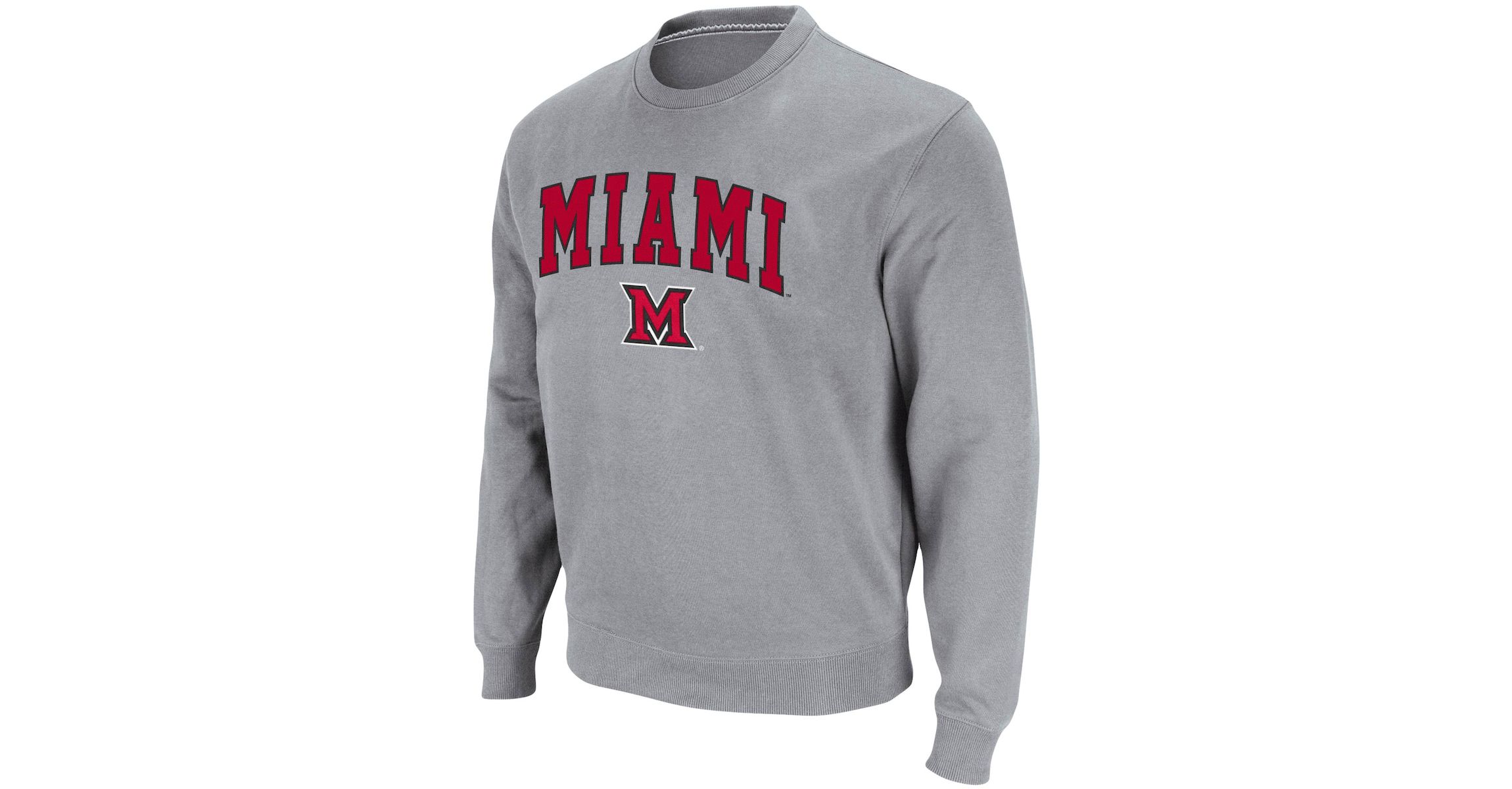 Miami (OH) RedHawks NCAA ed Miami University RedHawks Arch & Logo Tackle Twill Pullover Sweatshirt