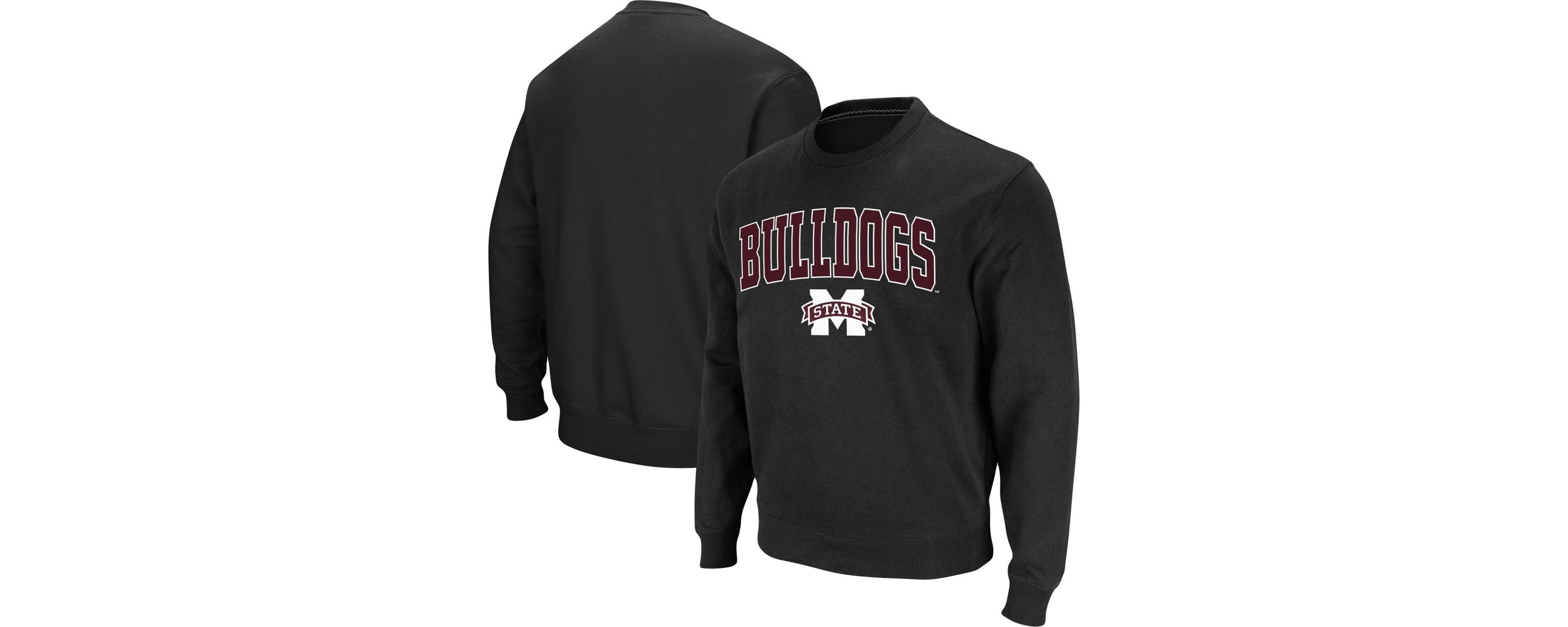 NCAA Mississippi State Bulldogs Arch & Logo Tackle Twill Pullover Sweatshirt
