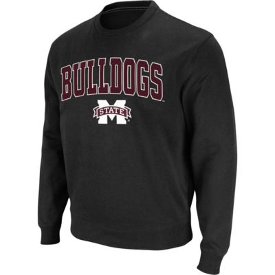 NCAA Mississippi State Bulldogs Arch & Logo Tackle Twill Pullover Sweatshirt