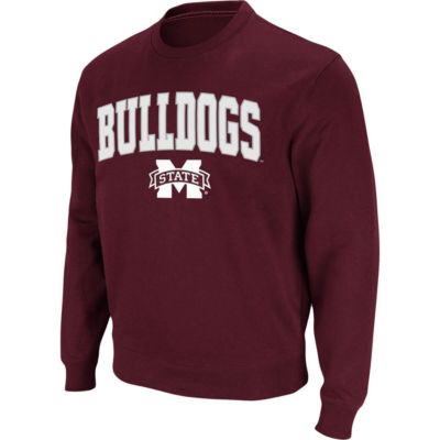 NCAA Mississippi State Bulldogs Arch & Logo Tackle Twill Pullover Sweatshirt