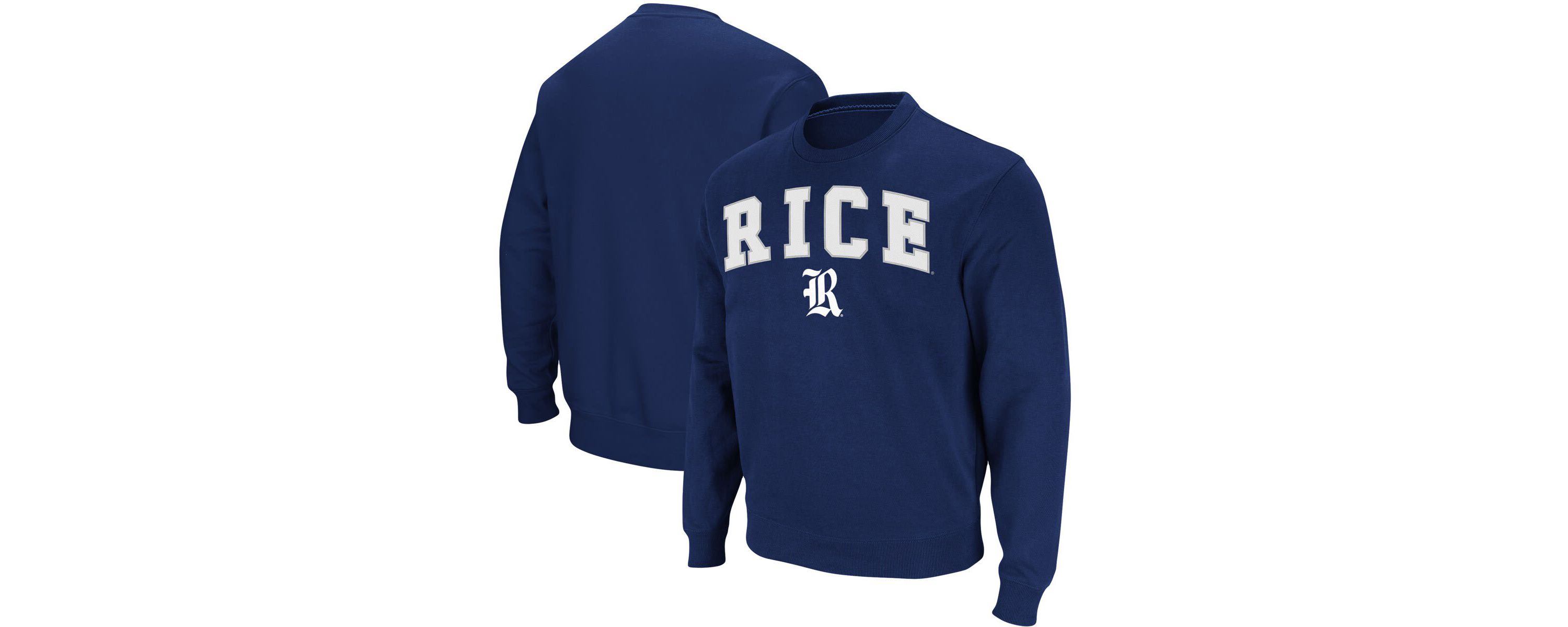 NCAA Rice Owls Arch & Logo Tackle Twill Pullover Sweatshirt