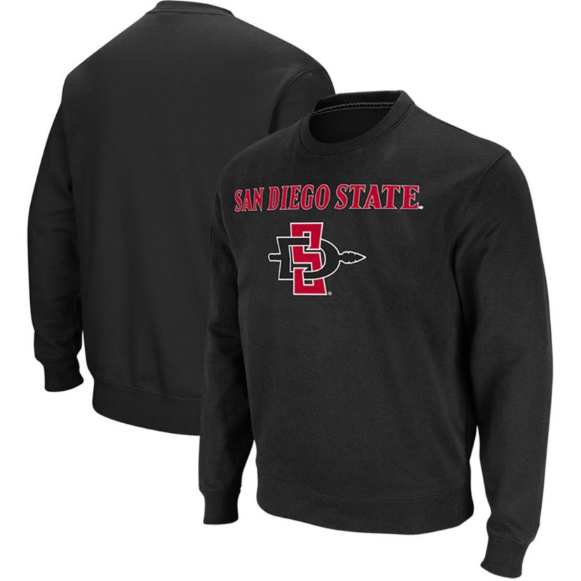 NCAA San Diego State Aztecs Arch & Logo Tackle Twill Pullover Sweatshirt