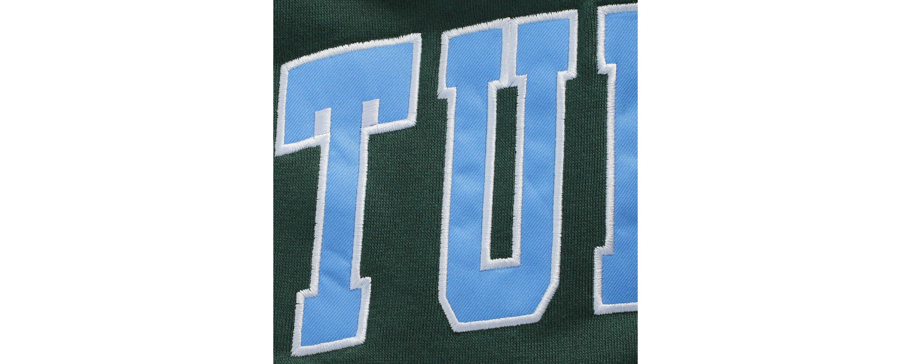 Tulane Green Wave NCAA Tulane Wave Arch & Logo Tackle Twill Pullover Sweatshirt