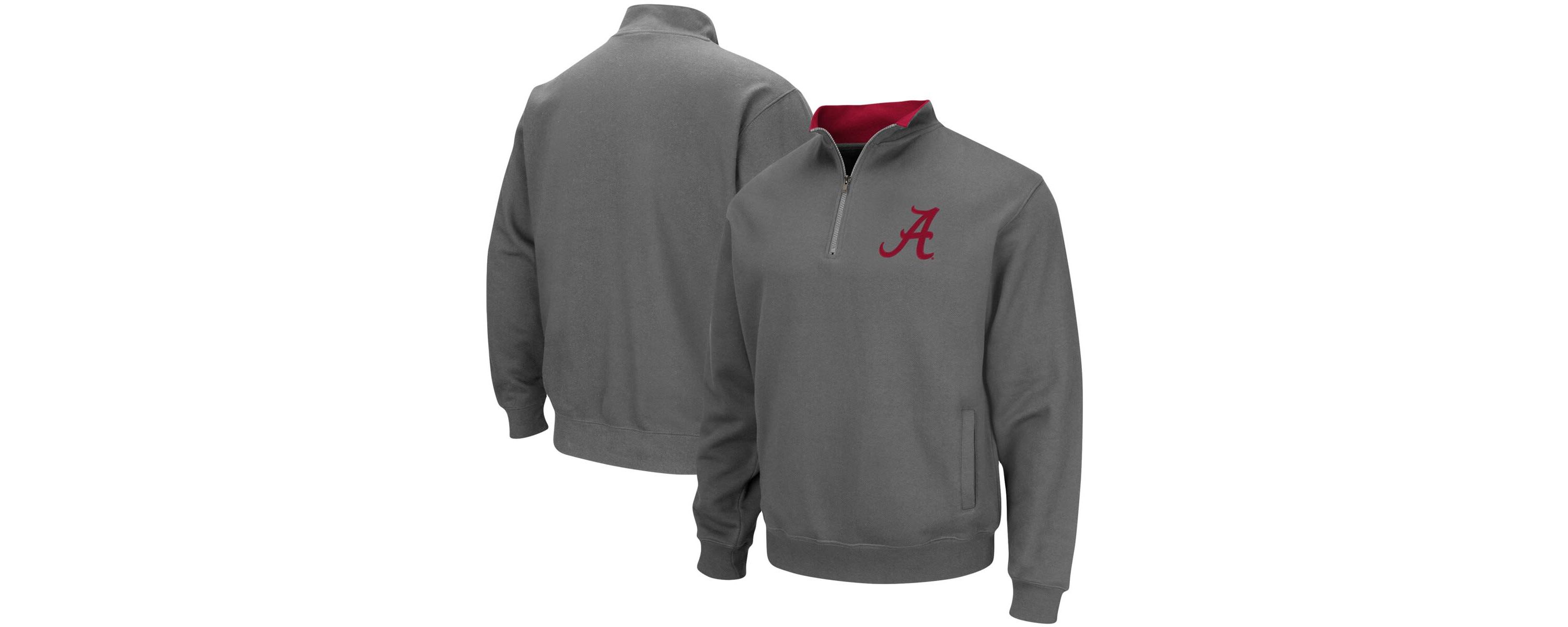 Alabama Crimson Tide NCAA Alabama Tide Tortugas Logo Quarter-Zip Pullover Jacket