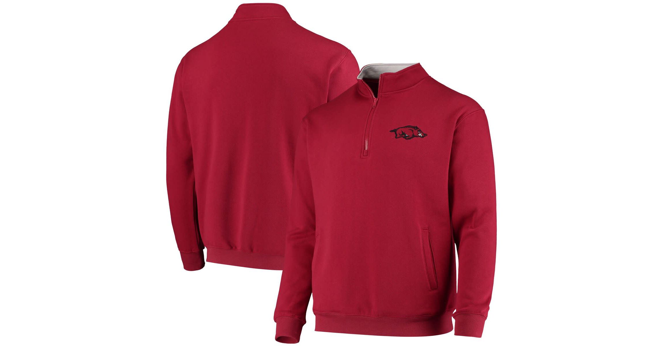 NCAA Arkansas Razorbacks Tortugas Logo Quarter-Zip Jacket