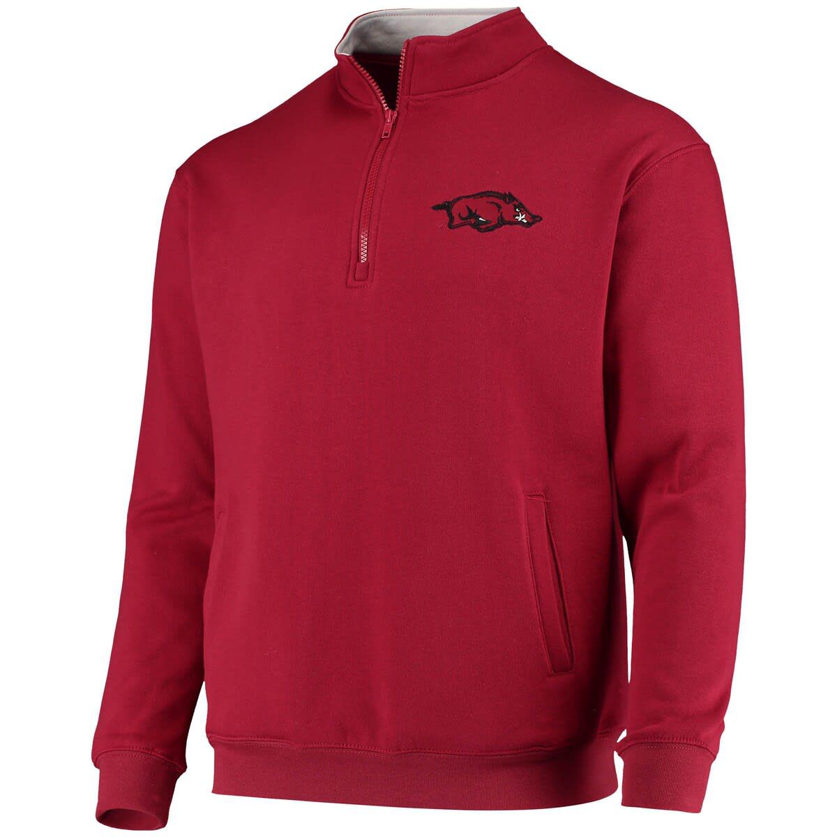 Colosseum NCAA Arkansas Razorbacks Tortugas Logo Quarter-Zip Jacket | Belk