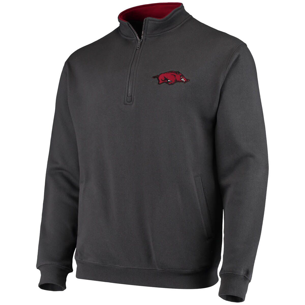 Colosseum NCAA Arkansas Razorbacks Tortugas Logo Quarter-Zip Jacket | Belk