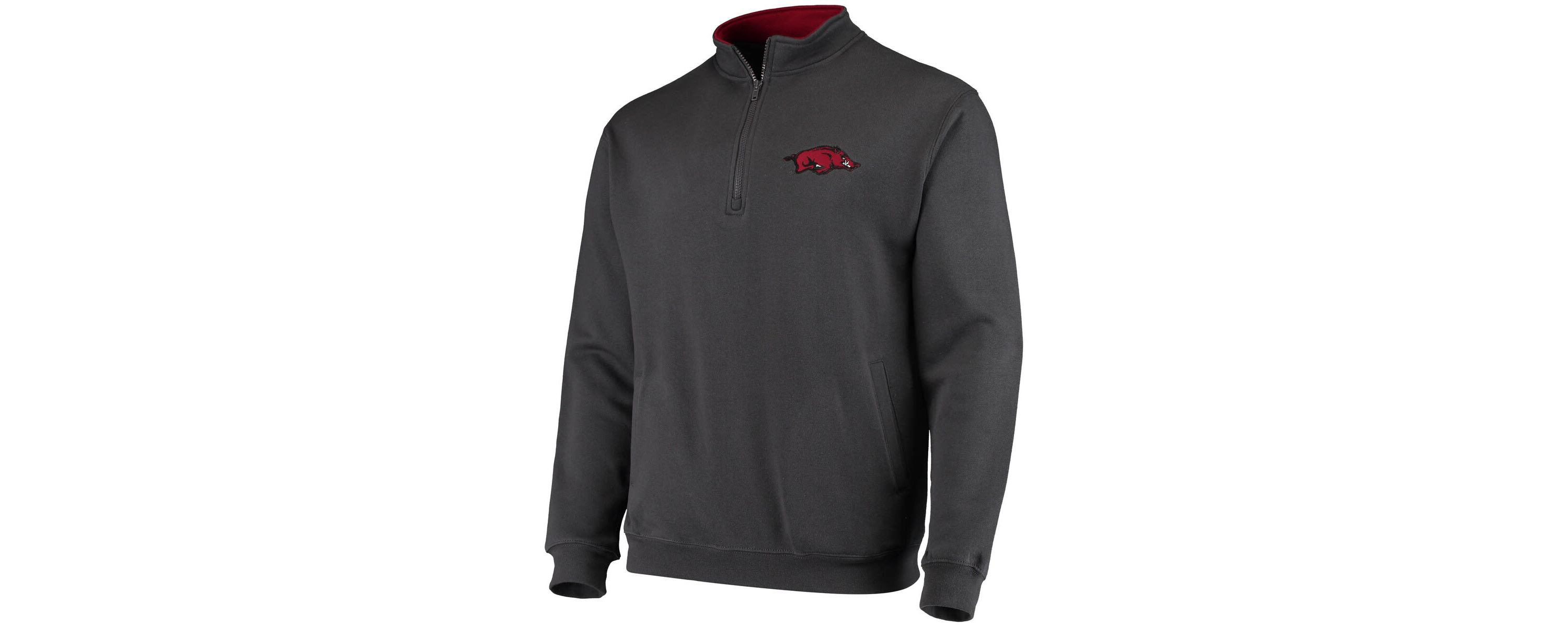 NCAA Arkansas Razorbacks Tortugas Logo Quarter-Zip Jacket