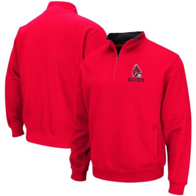 Colosseum Men's NCAA Ball State Cardinals Tortugas Logo Quarter-Zip Jacket
