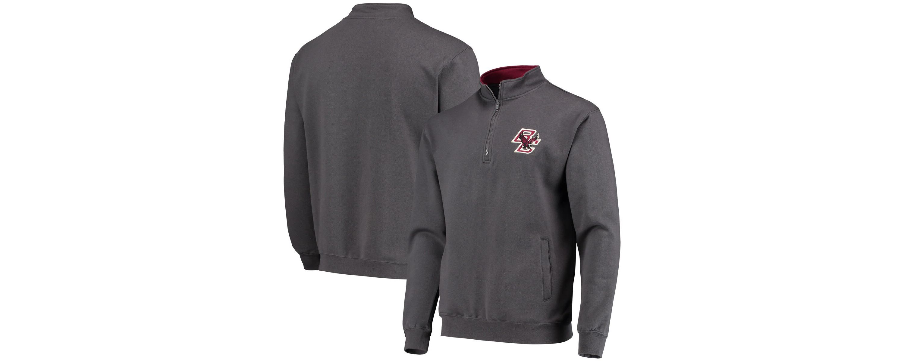 Boston College Eagles NCAA Boston NCAA Eagles Tortugas Logo Quarter-Zip Pullover Jacket