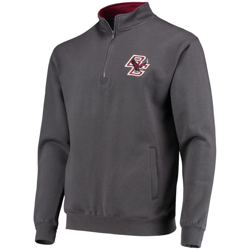 Boston College Eagles NCAA Boston NCAA Eagles Tortugas Logo Quarter-Zip Pullover Jacket