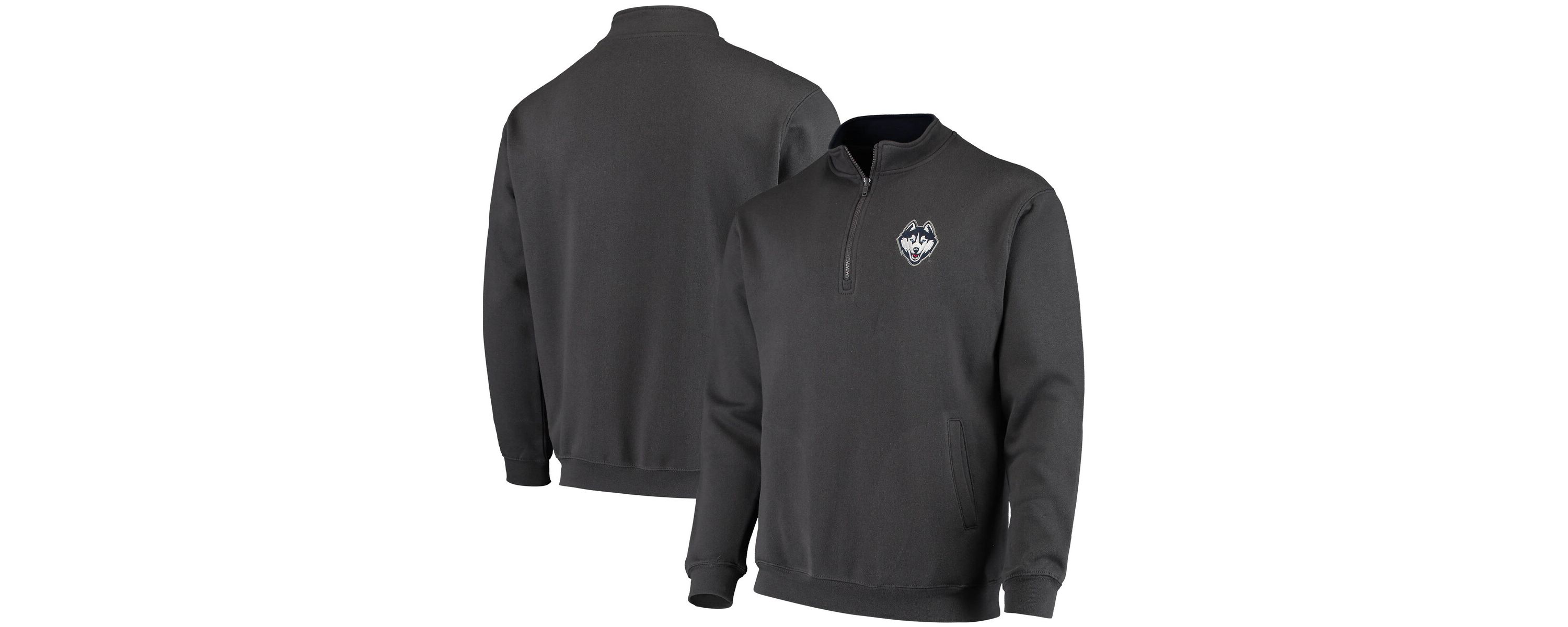 Connecticut Huskies NCAA UConn Huskies Tortugas Logo Quarter-Zip Jacket
