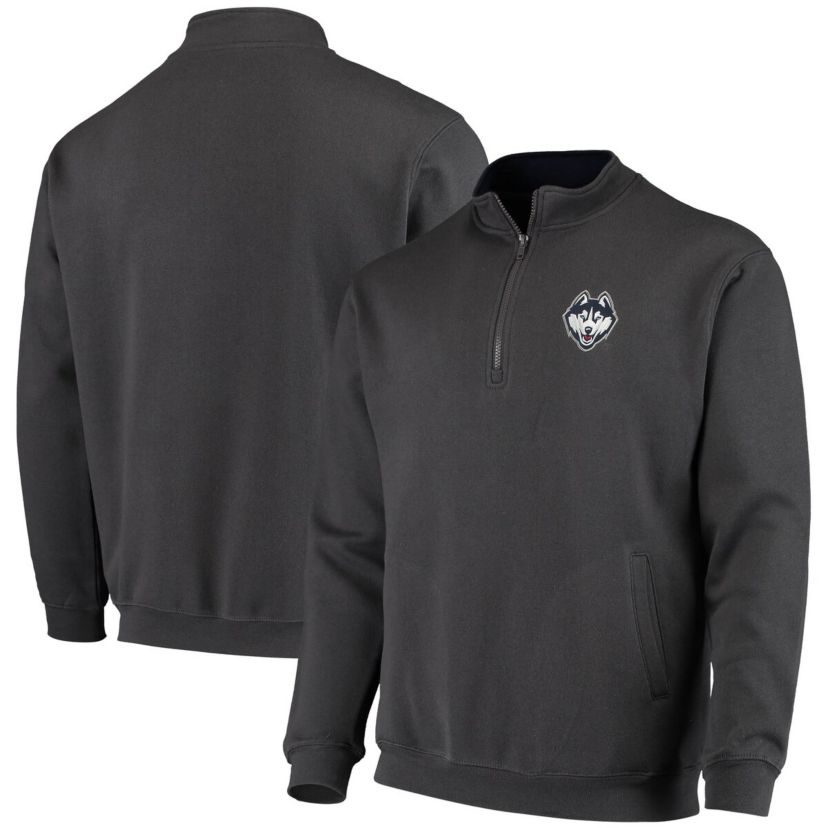 Connecticut Huskies NCAA UConn Huskies Tortugas Logo Quarter-Zip Jacket