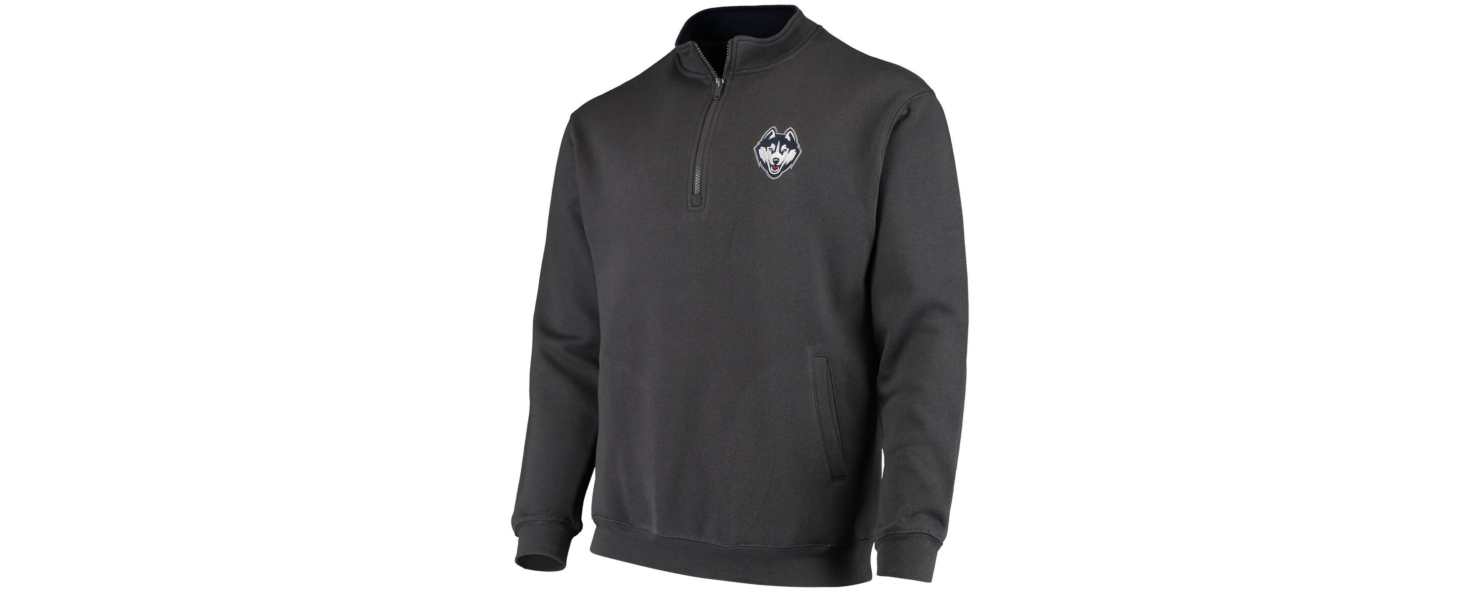 Connecticut Huskies NCAA UConn Huskies Tortugas Logo Quarter-Zip Jacket