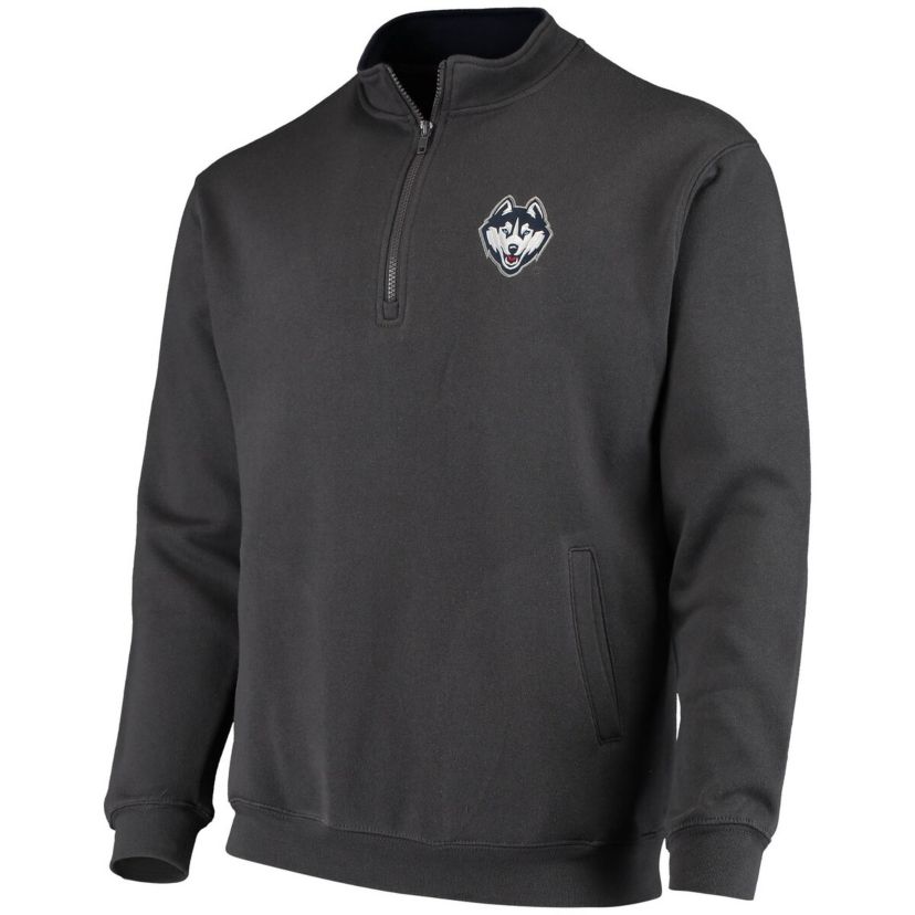 Connecticut Huskies NCAA UConn Huskies Tortugas Logo Quarter-Zip Jacket