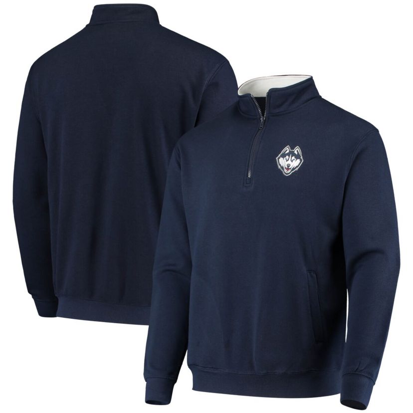 Connecticut Huskies NCAA UConn Huskies Tortugas Logo Quarter-Zip Jacket