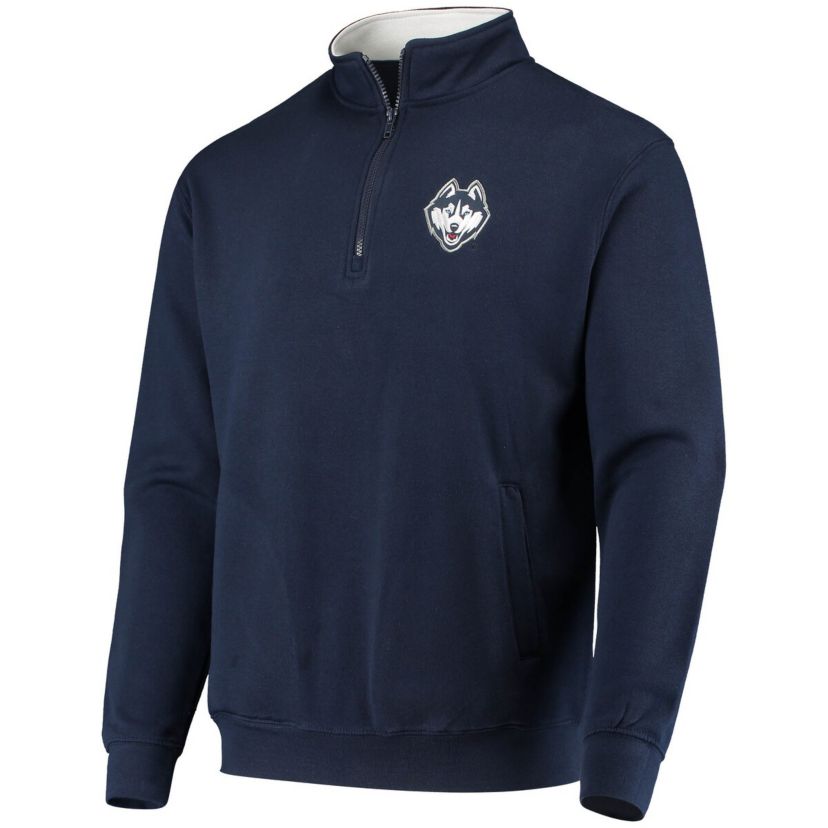Connecticut Huskies NCAA UConn Huskies Tortugas Logo Quarter-Zip Jacket