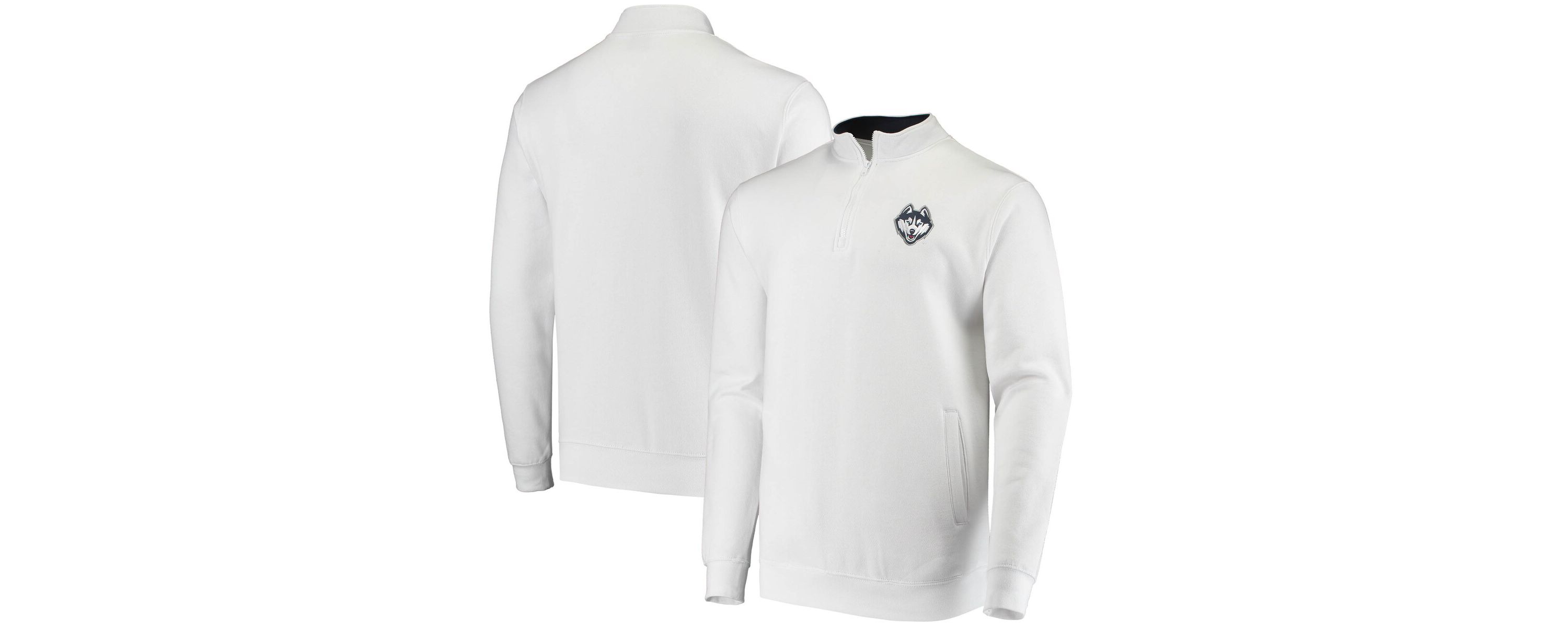 Connecticut Huskies NCAA UConn Huskies Tortugas Logo Quarter-Zip Jacket