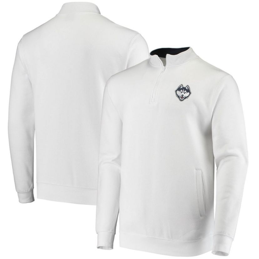 Connecticut Huskies NCAA UConn Huskies Tortugas Logo Quarter-Zip Jacket