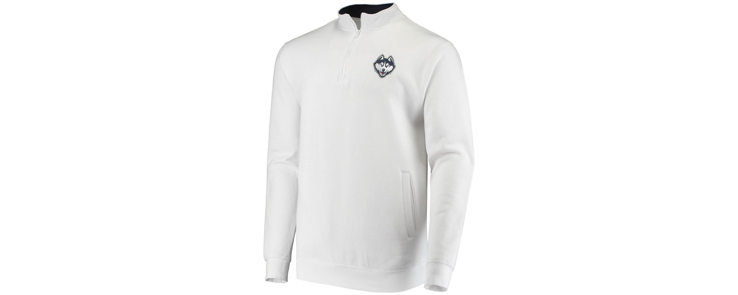 Connecticut Huskies NCAA UConn Huskies Tortugas Logo Quarter-Zip Jacket