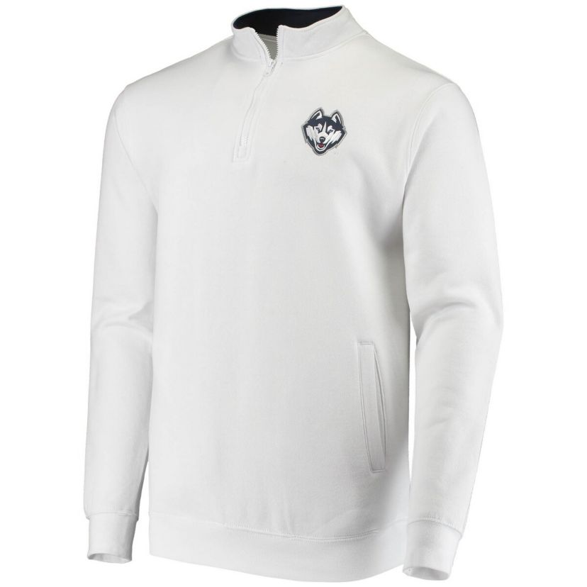 Connecticut Huskies NCAA UConn Huskies Tortugas Logo Quarter-Zip Jacket