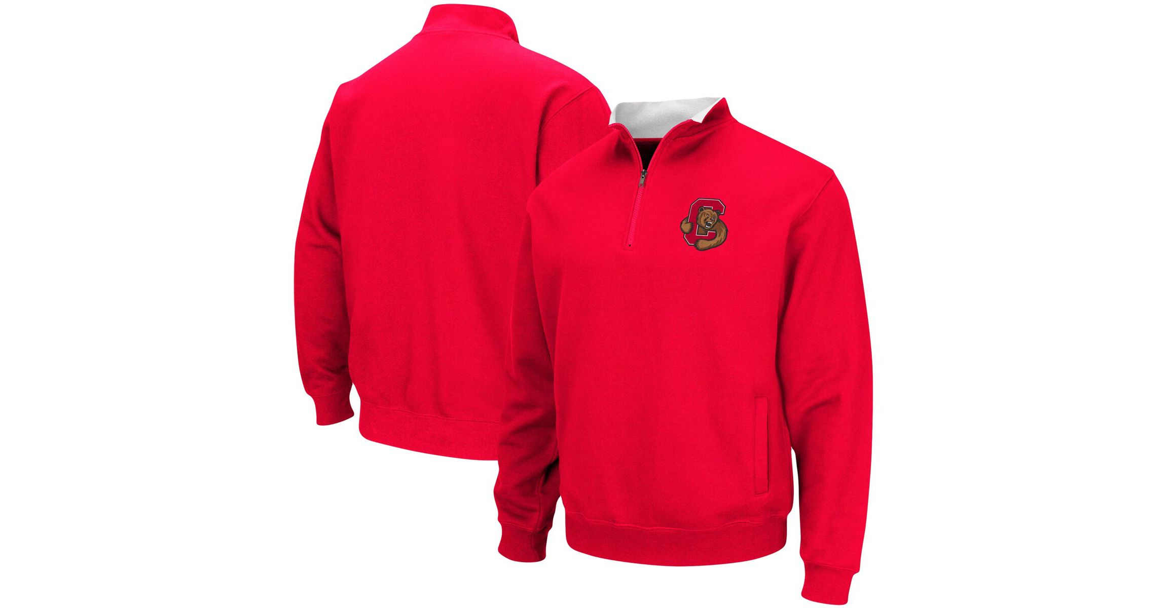 Cornell Big Red NCAA Cornell Big Tortugas Logo Quarter-Zip Jacket