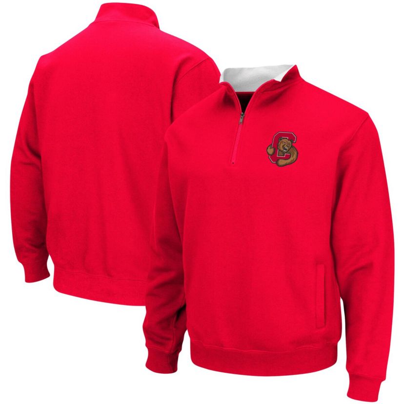 Cornell Big Red NCAA Cornell Big Tortugas Logo Quarter-Zip Jacket