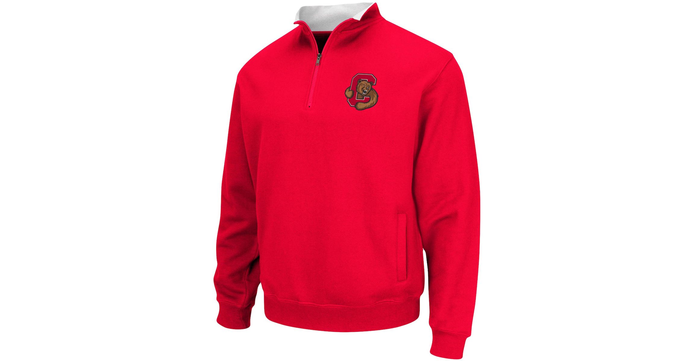 Cornell Big Red NCAA Cornell Big Tortugas Logo Quarter-Zip Jacket