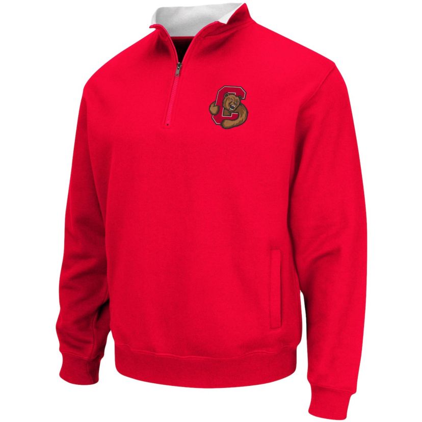 Cornell Big Red NCAA Cornell Big Tortugas Logo Quarter-Zip Jacket