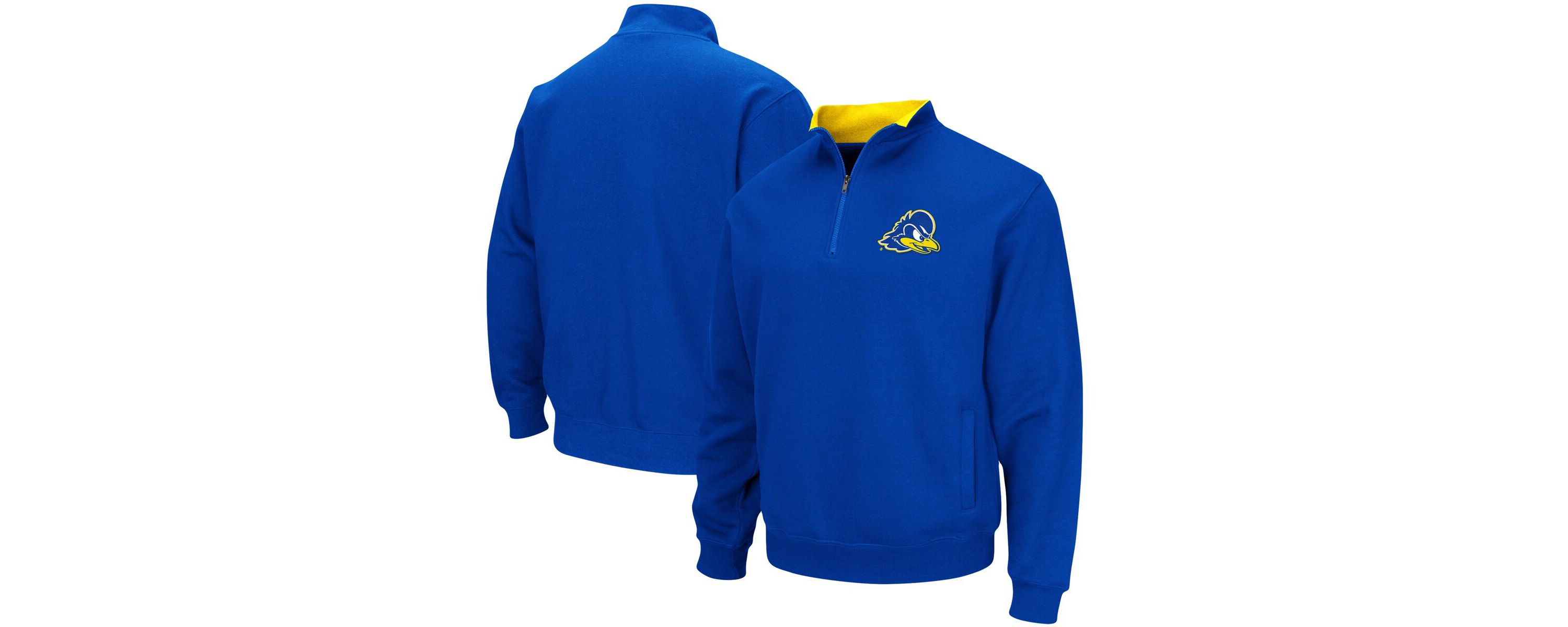 Delaware Fightin Blue Hens NCAA Delaware Fightin Hens Tortugas Logo Quarter-Zip Pullover Jacket