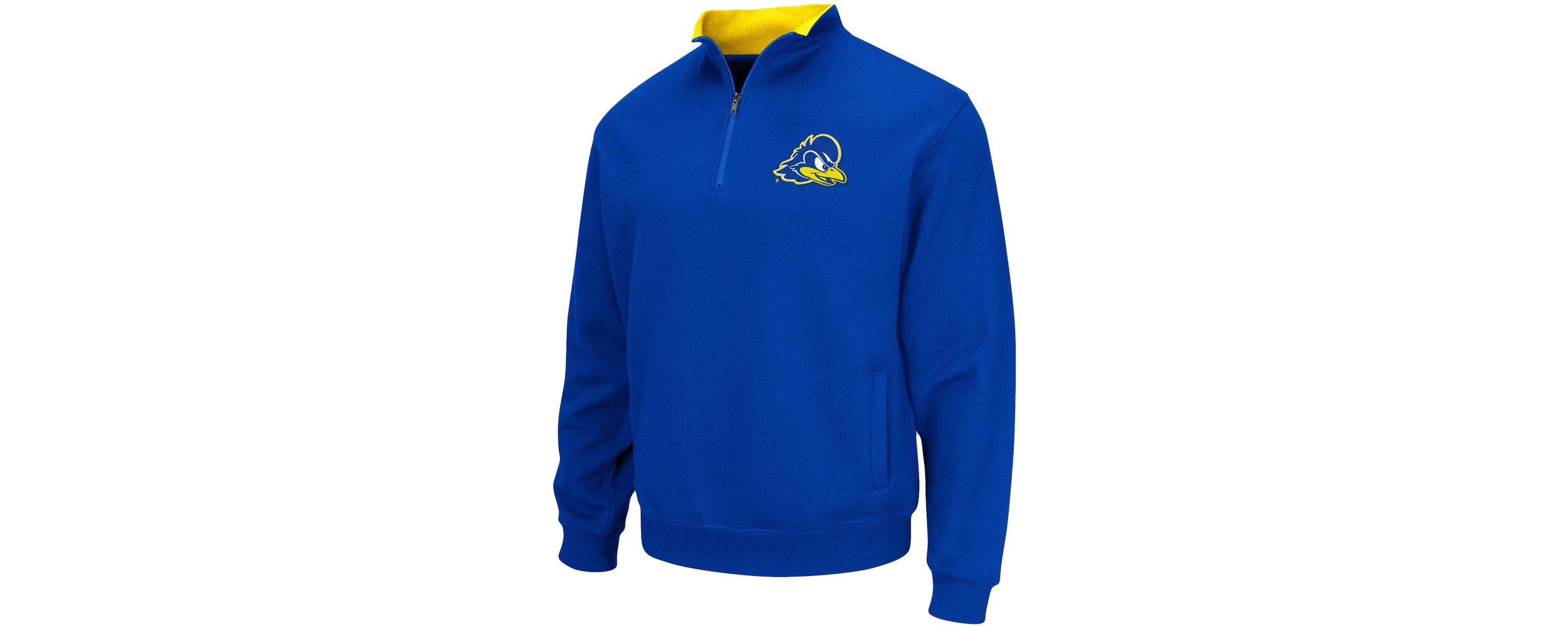 Delaware Fightin Blue Hens NCAA Delaware Fightin Hens Tortugas Logo Quarter-Zip Pullover Jacket