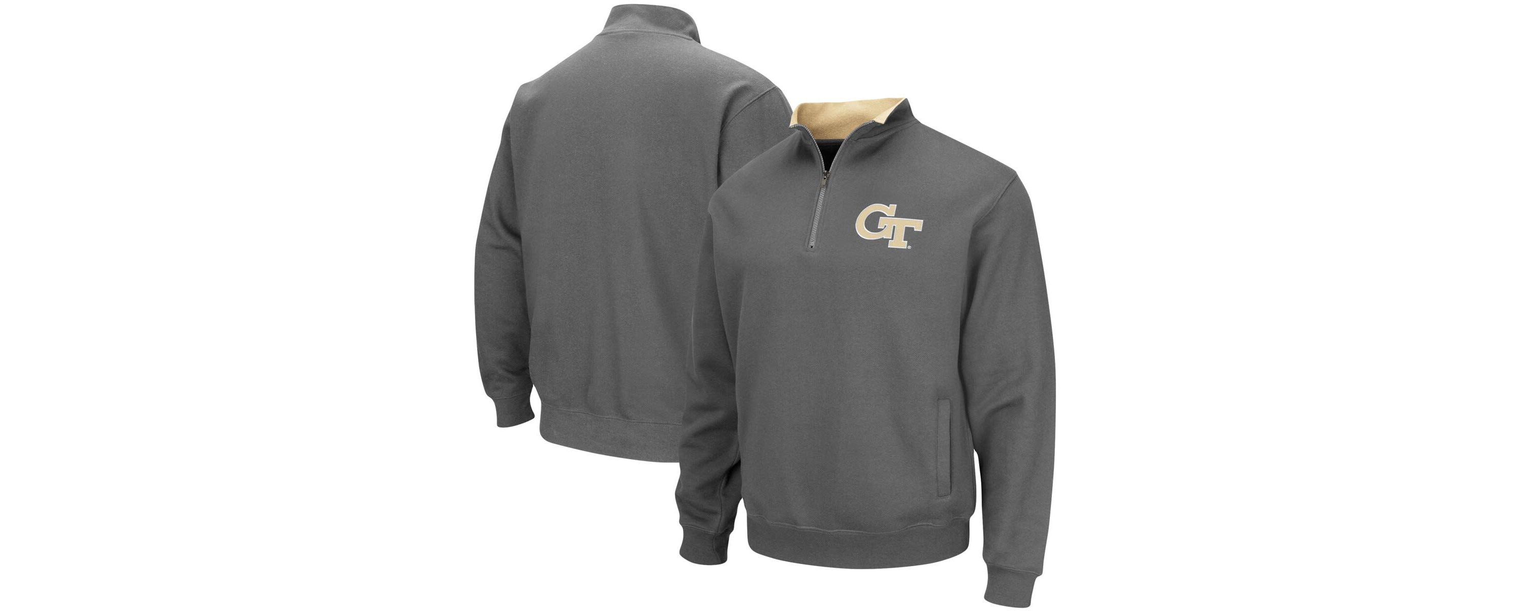 Georgia Tech Yellow Jackets NCAA Georgia Tech Jackets Tortugas Logo Quarter-Zip Pullover Jacket
