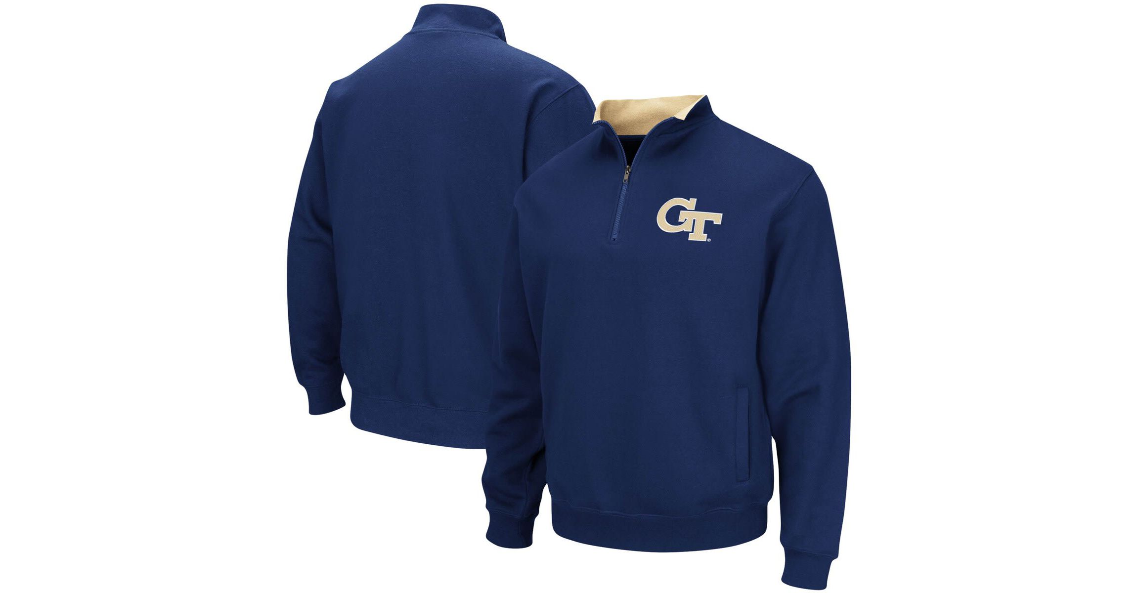 Georgia Tech Yellow Jackets NCAA Georgia Tech Jackets Tortugas Logo Quarter-Zip Pullover Jacket