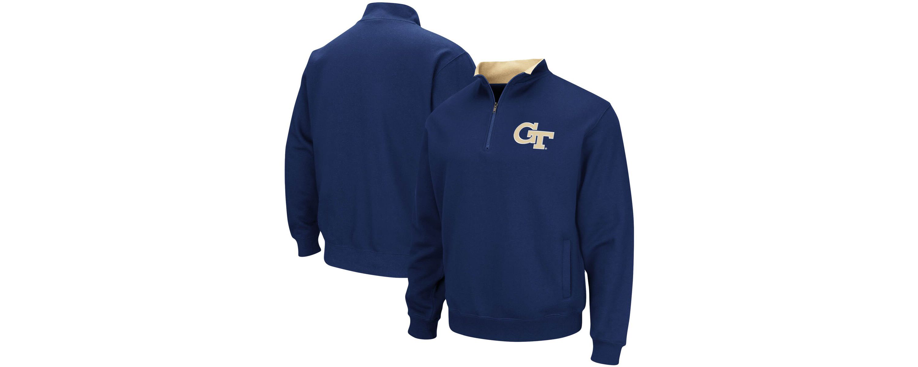 Georgia Tech Yellow Jackets NCAA Georgia Tech Jackets Tortugas Logo Quarter-Zip Pullover Jacket