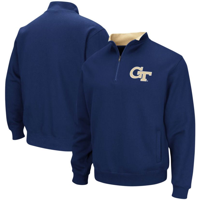 Georgia Tech Yellow Jackets NCAA Georgia Tech Jackets Tortugas Logo Quarter-Zip Pullover Jacket