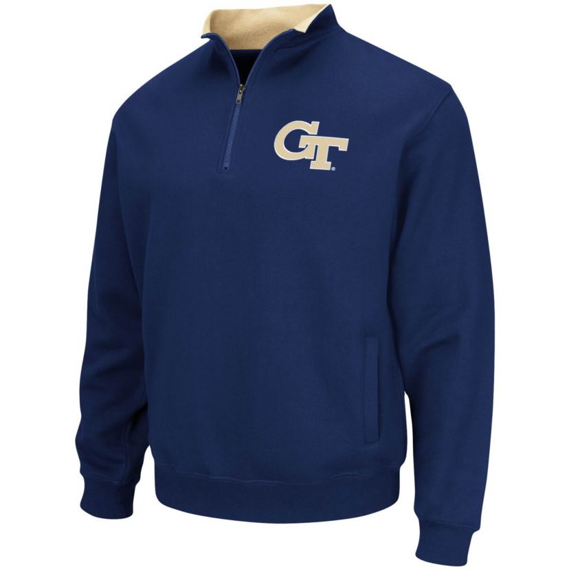 Georgia Tech Yellow Jackets NCAA Georgia Tech Jackets Tortugas Logo Quarter-Zip Pullover Jacket