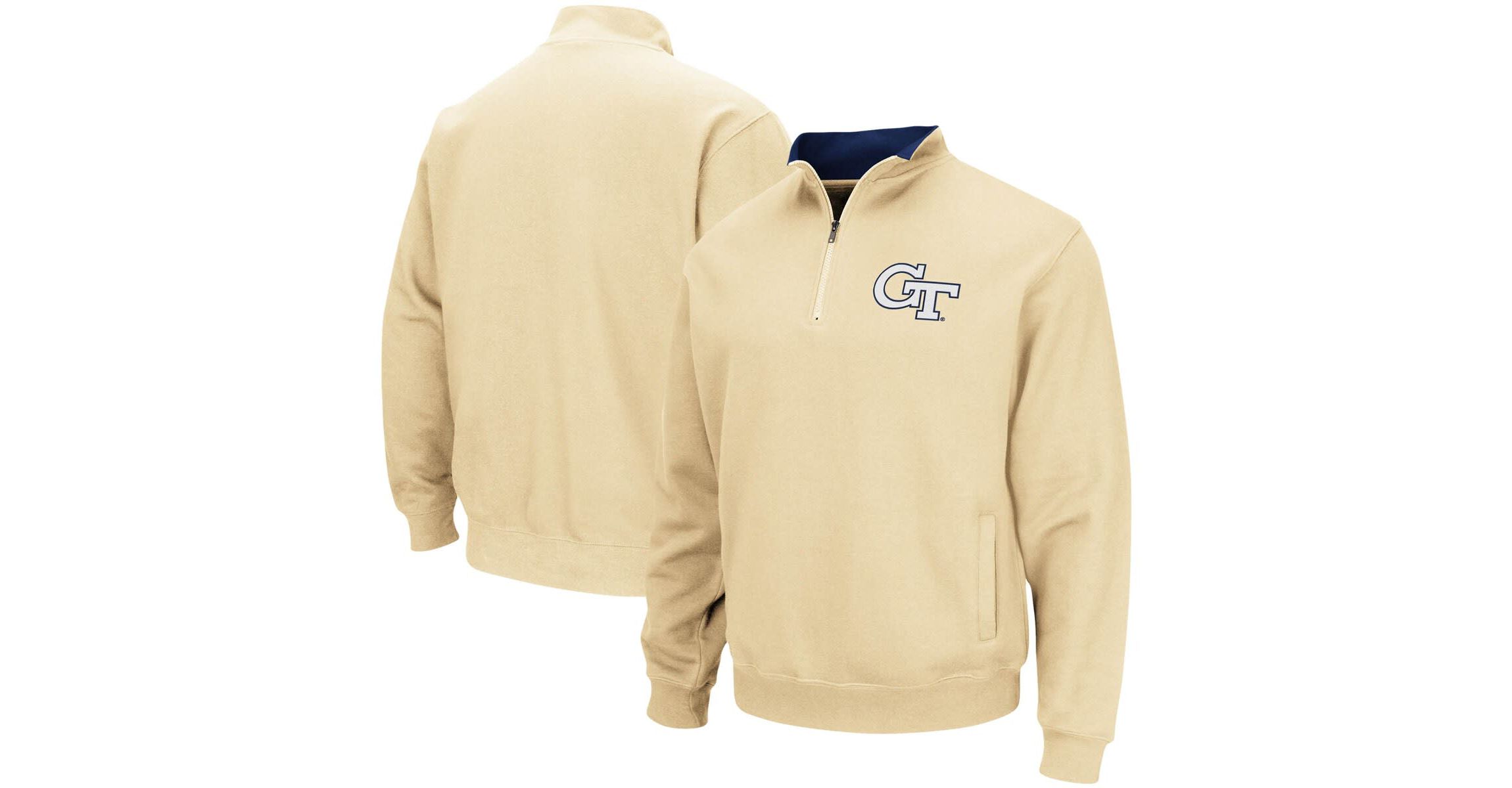 Georgia Tech Yellow Jackets NCAA Georgia Tech Jackets Tortugas Logo Quarter-Zip Pullover Jacket