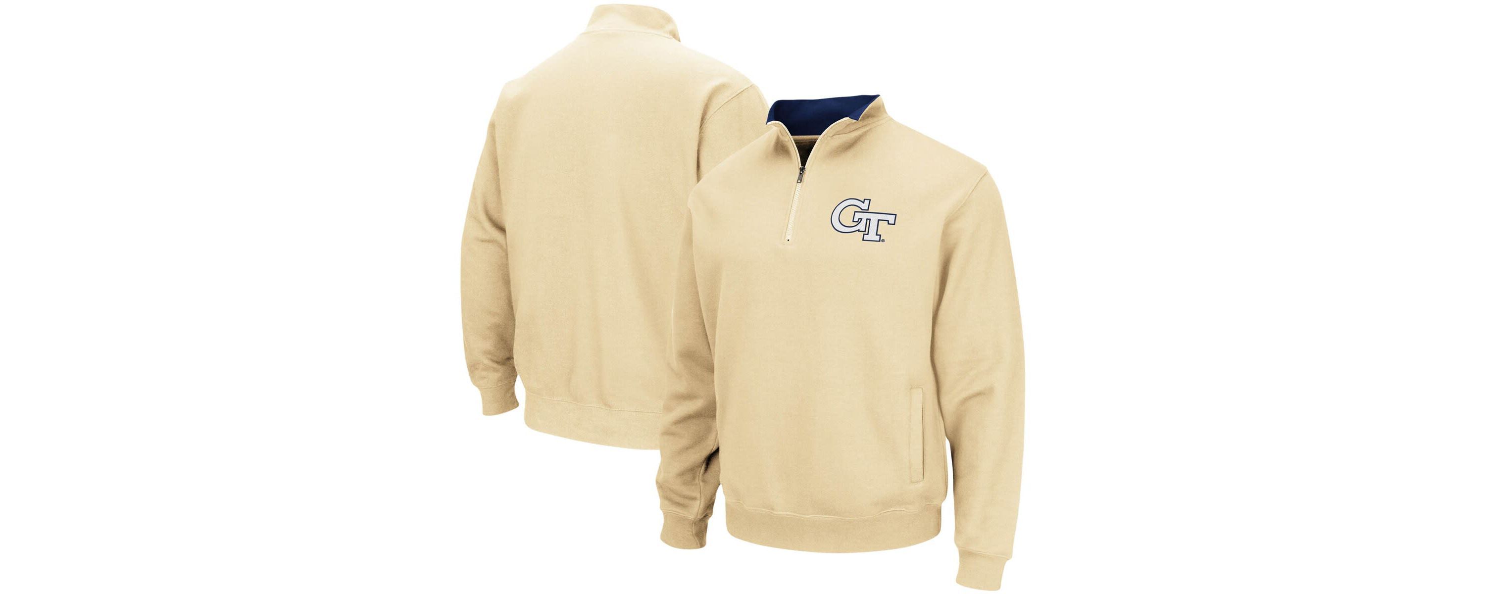 Georgia Tech Yellow Jackets NCAA Georgia Tech Jackets Tortugas Logo Quarter-Zip Pullover Jacket