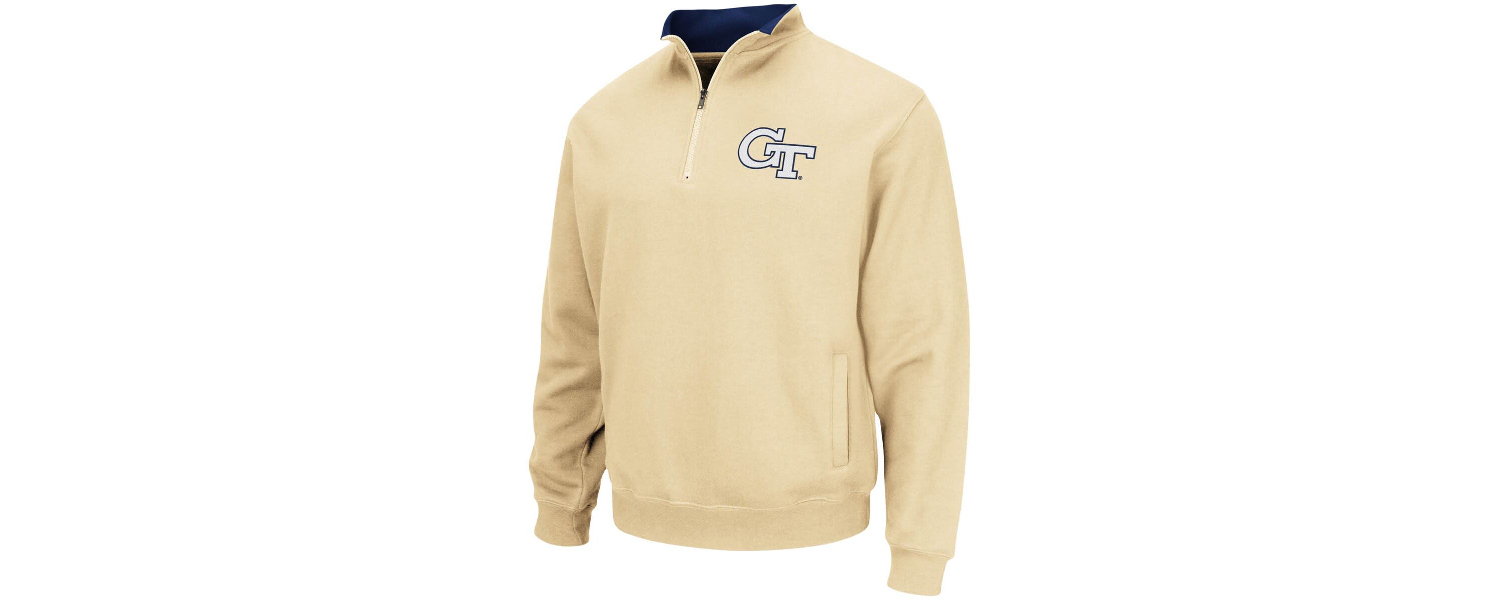 Georgia Tech Yellow Jackets NCAA Georgia Tech Jackets Tortugas Logo Quarter-Zip Pullover Jacket