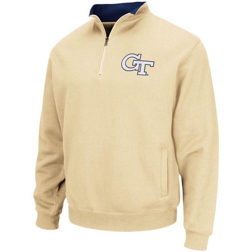 Georgia Tech Yellow Jackets NCAA Georgia Tech Jackets Tortugas Logo Quarter-Zip Pullover Jacket