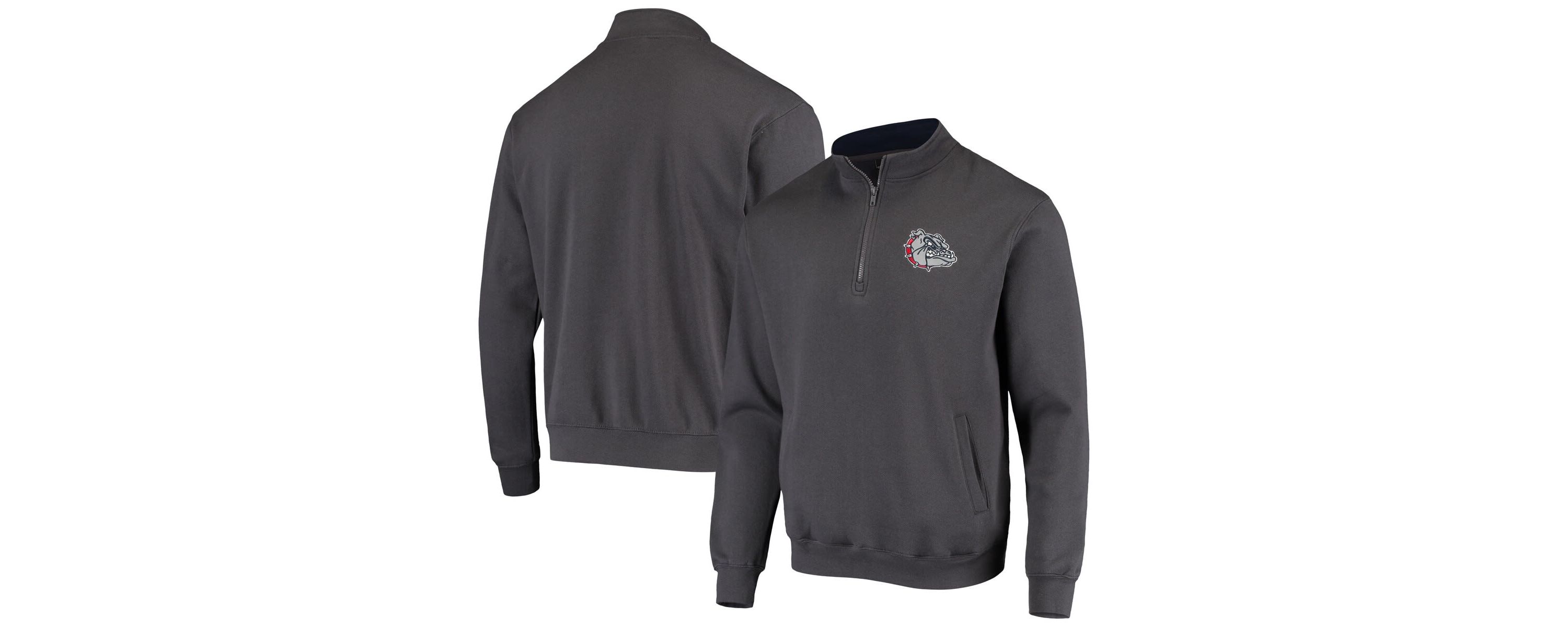 Gonzaga University Bulldogs NCAA Gonzaga Bulldogs Tortugas Logo Quarter-Zip Jacket