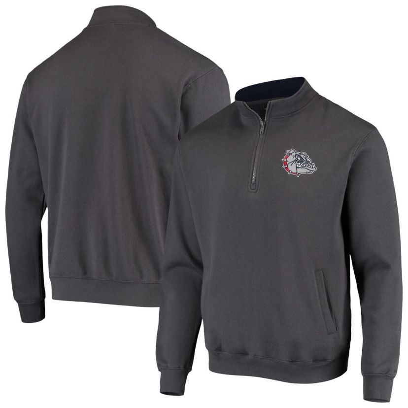 Gonzaga University Bulldogs NCAA Gonzaga Bulldogs Tortugas Logo Quarter-Zip Jacket