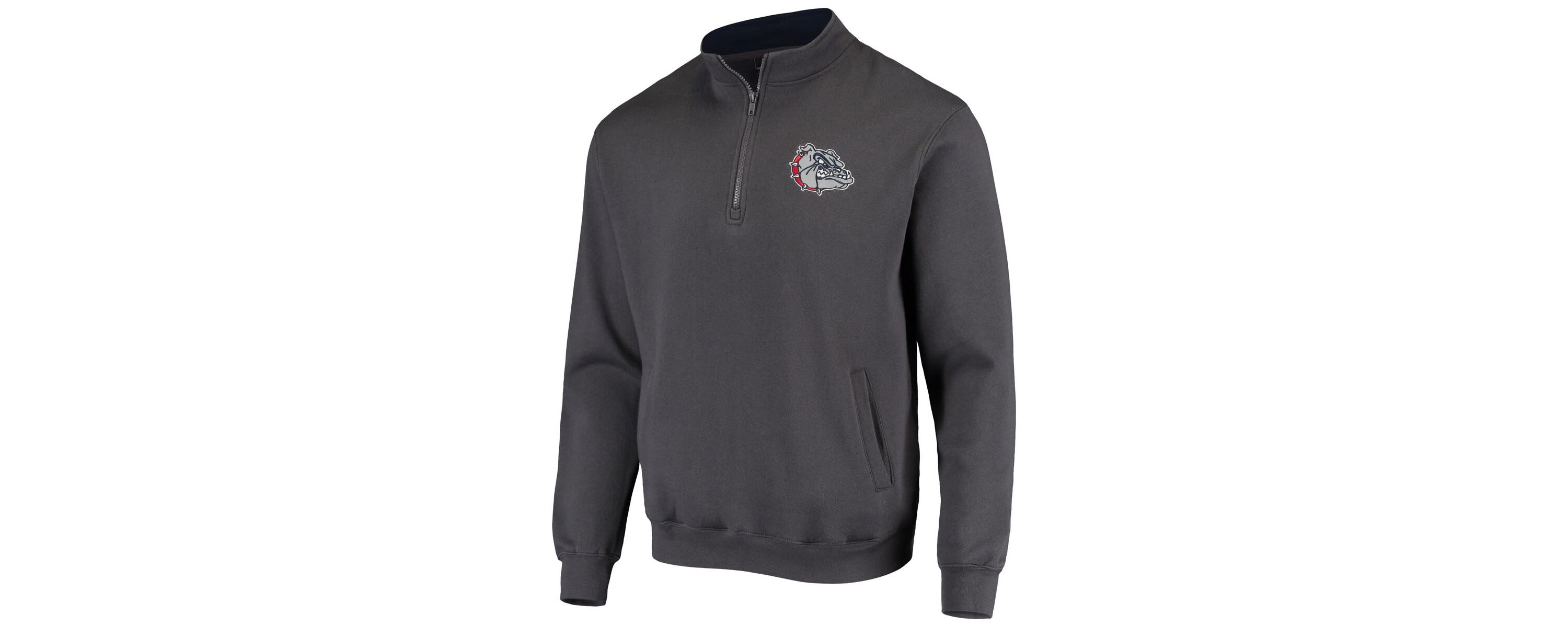 Gonzaga University Bulldogs NCAA Gonzaga Bulldogs Tortugas Logo Quarter-Zip Jacket