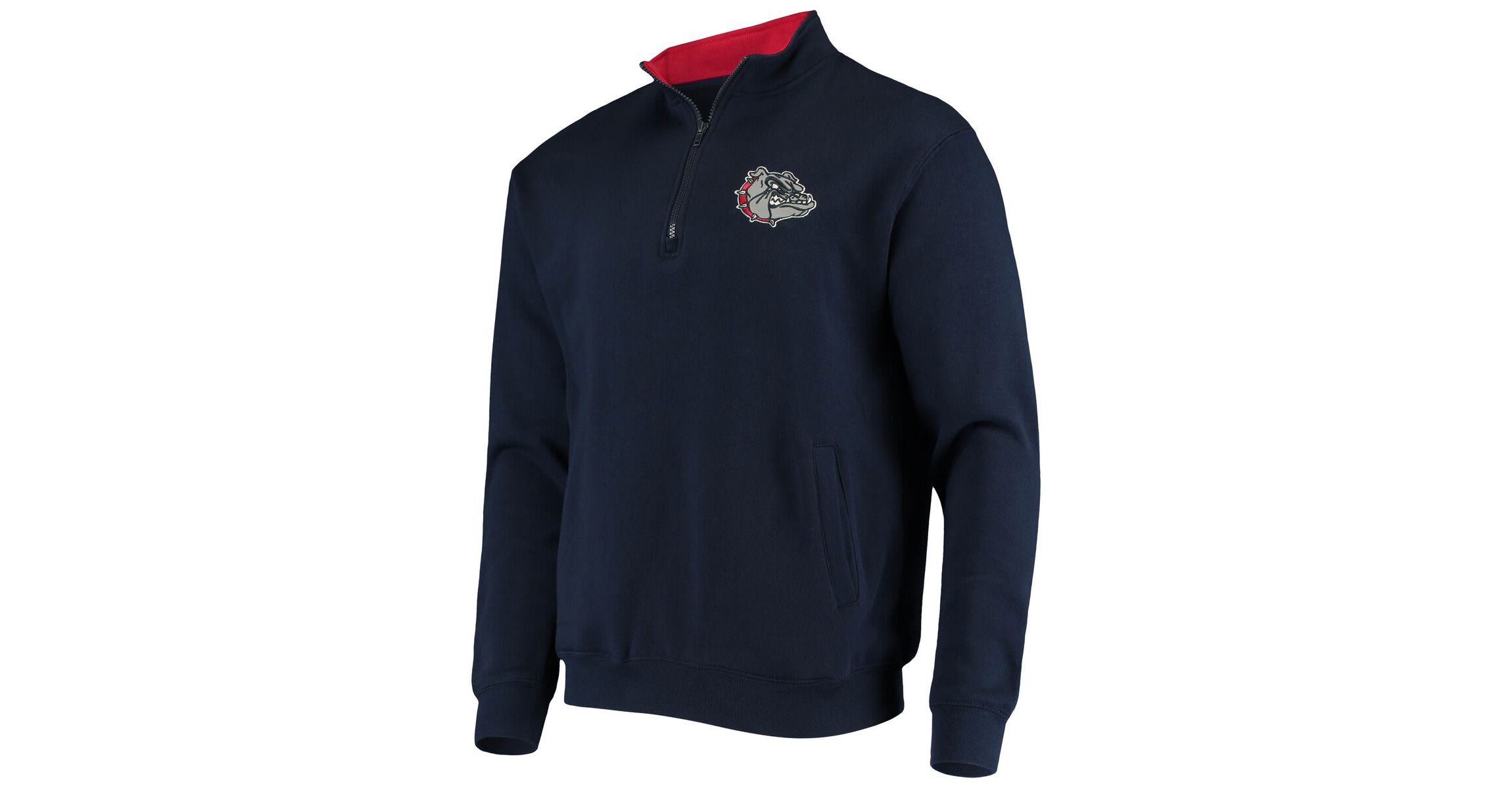 Gonzaga University Bulldogs NCAA Gonzaga Bulldogs Tortugas Logo Quarter-Zip Jacket