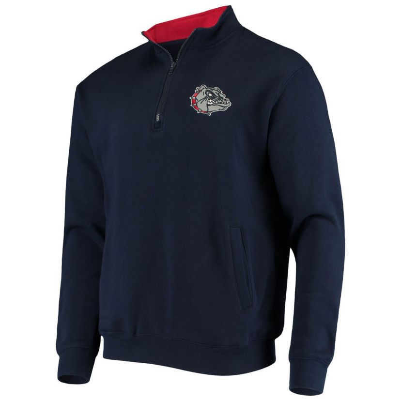 Gonzaga University Bulldogs NCAA Gonzaga Bulldogs Tortugas Logo Quarter-Zip Jacket