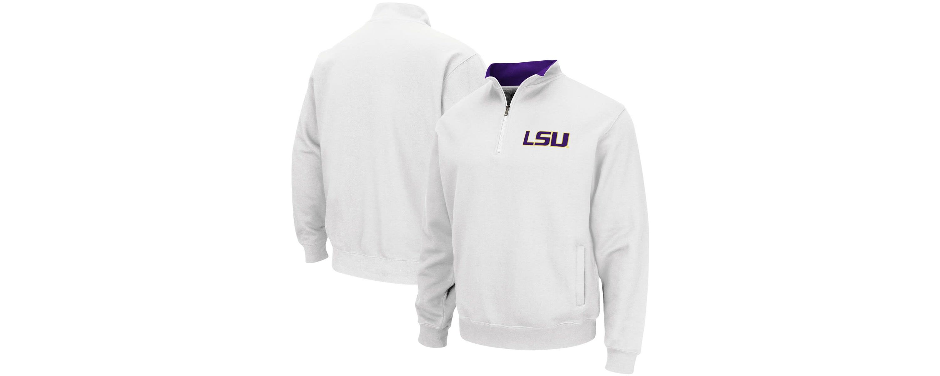 NCAA LSU Tigers Tortugas Logo Quarter-Zip Pullover Jacket