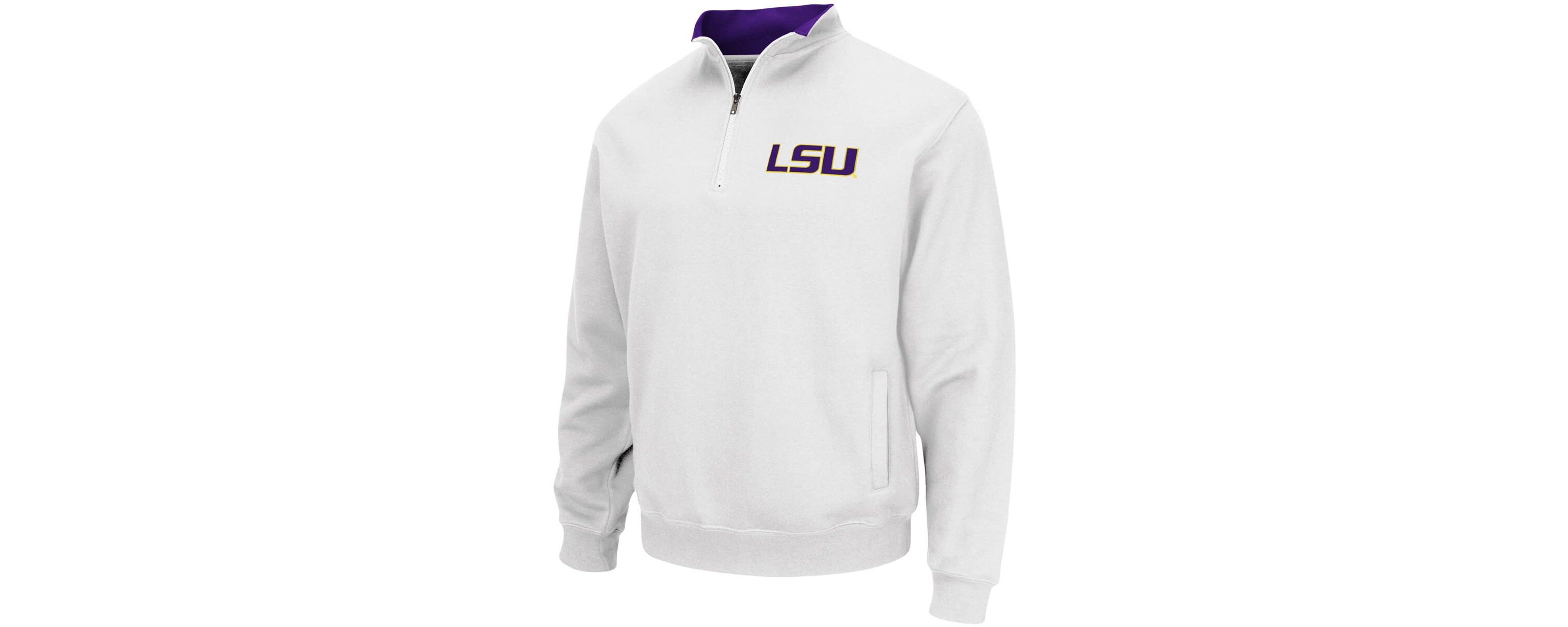 NCAA LSU Tigers Tortugas Logo Quarter-Zip Pullover Jacket